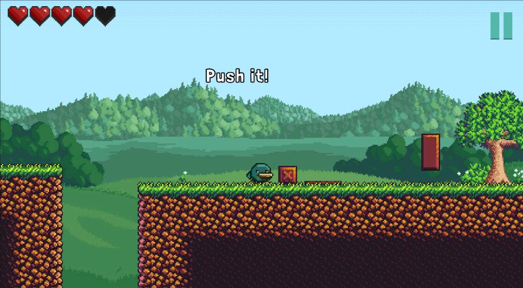 SolarJump Screenshot - Push puzzle