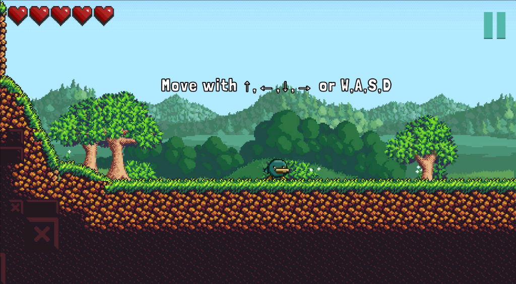 SolarJump Screenshot - Movement tutorial